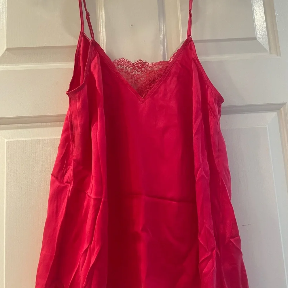 NWT Anthropologie Colette silk cami in medium pink_4